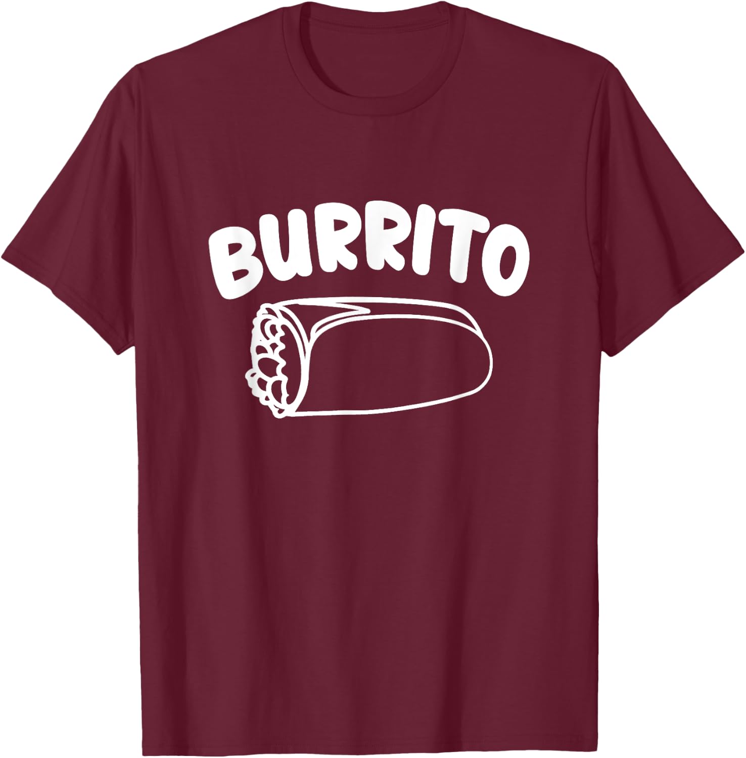 Burrito Taco Taquito Mexican Food Family Matching Outfits T-Shirt - T-Shirt | Maroon