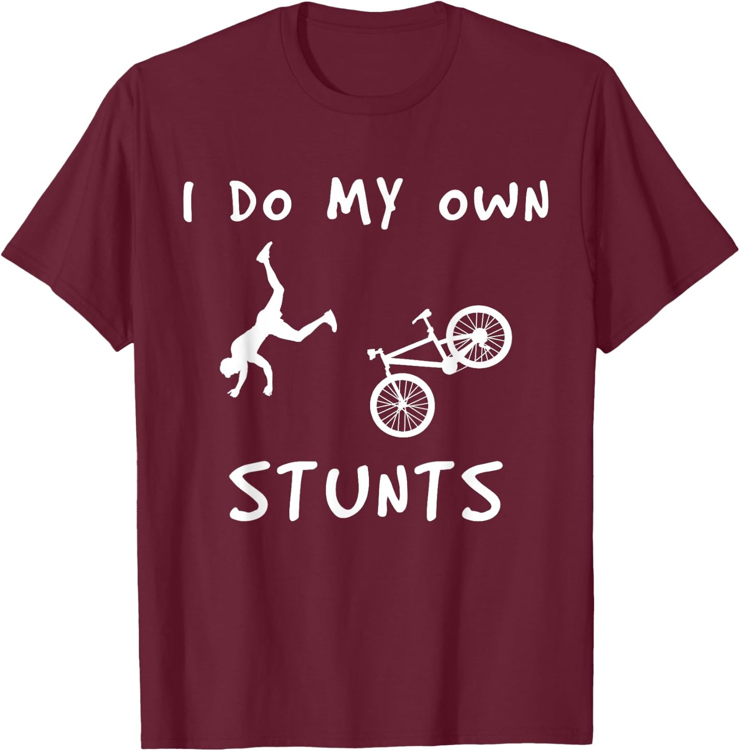 Bicycle Stunt Gift - Bicycle Stuntman T-Shirt - T-Shirt | Maroon