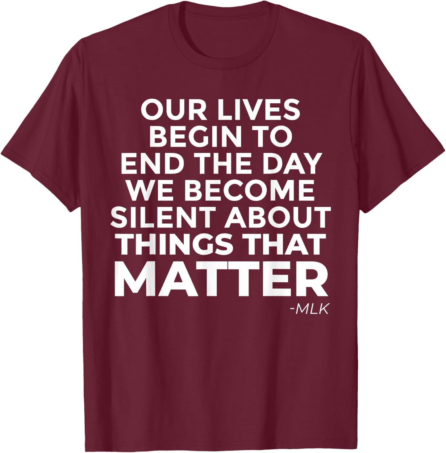 Black History Month Black Lives Matter T-Shirt - T-Shirt | Maroon