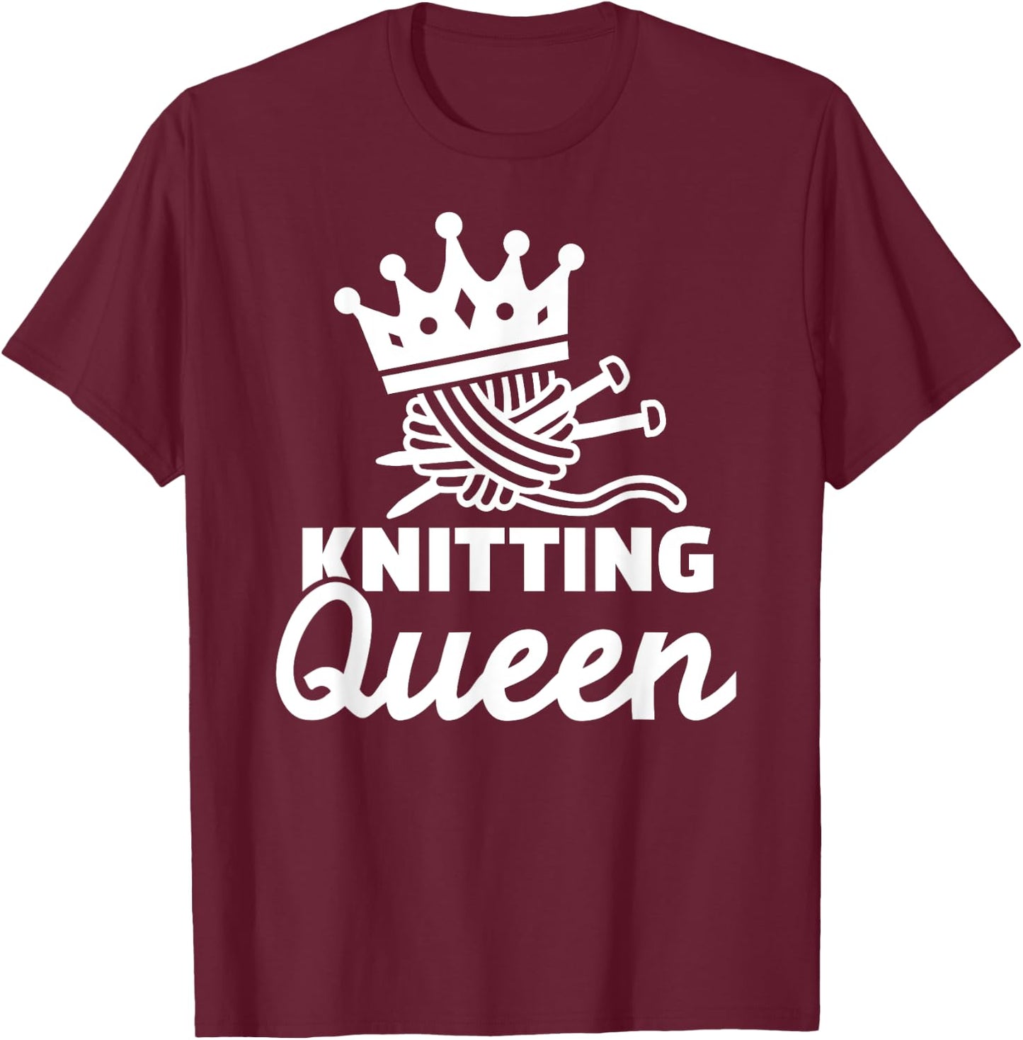 Knitting queen T-Shirt - T-Shirt | Maroon