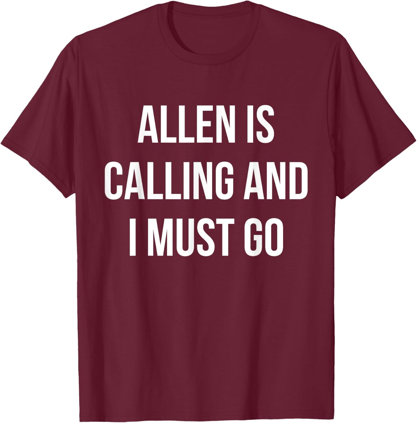 Allen City Funny Allen T-Shirt - T-Shirt | Maroon