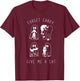 Forget Candy Give Me Cat Funny Boo Ghost Black Cat Halloween T-Shirt - T-Shirt | Maroon