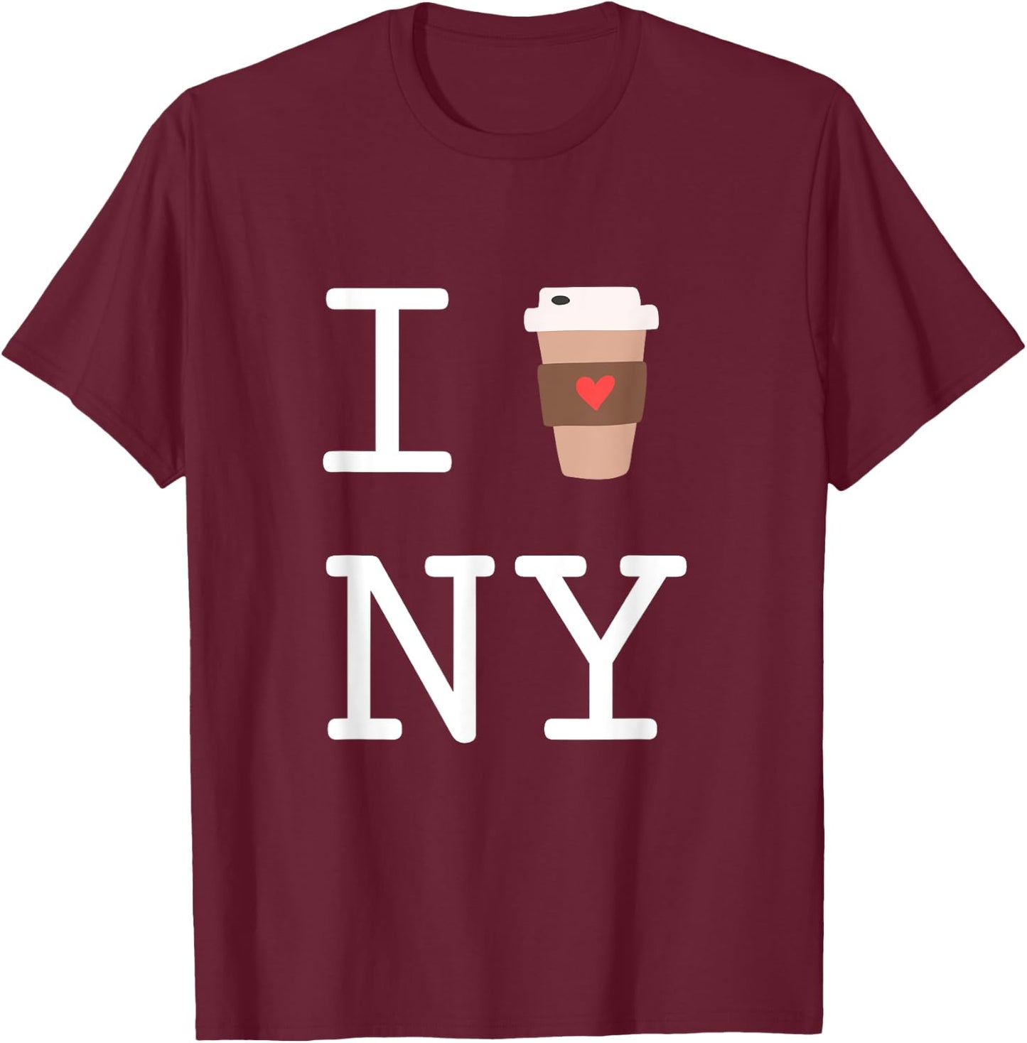 I Heart Ny T-Shirt - T-Shirt | Maroon