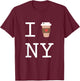 I Heart Ny T-Shirt - T-Shirt | Maroon