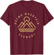 Okemo Mountain Mountains Vermont Hiking Outdoors Minimal T-Shirt - T-Shirt | Maroon