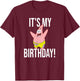 Mademark x SpongeBob SquarePants - Patrick Star - It's My Birthday! T-Shirt - T-Shirt | Maroon