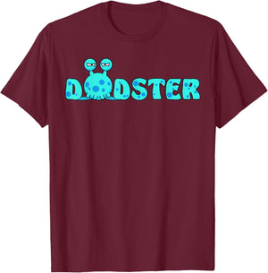 Dadster Monster Dad Funny Halloween Father Daddy T-Shirt - T-Shirt | Maroon