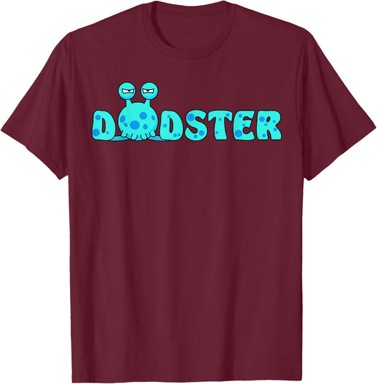 Dadster Monster Dad Funny Halloween Father Daddy T-Shirt - T-Shirt | Maroon