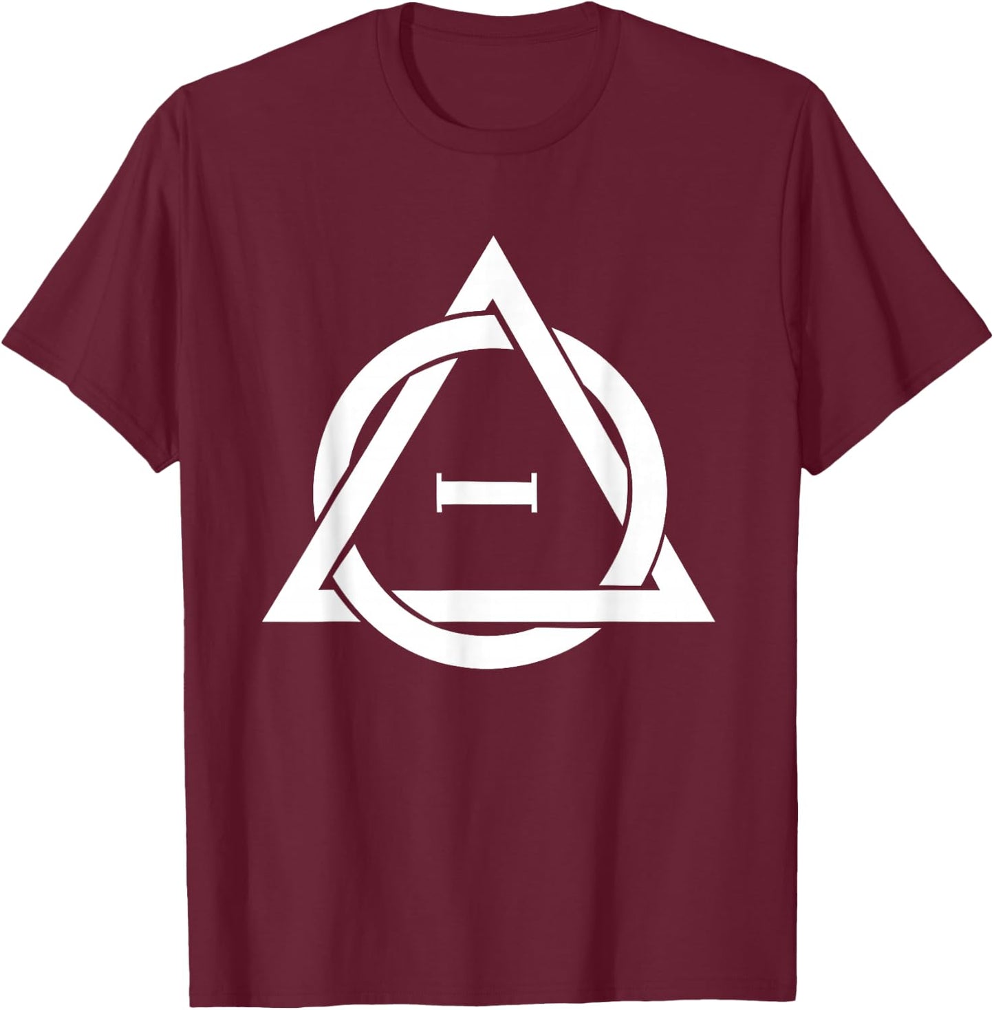 Therian Symbol Quadrobics Sport Sign White T-Shirt - T-Shirt | Maroon