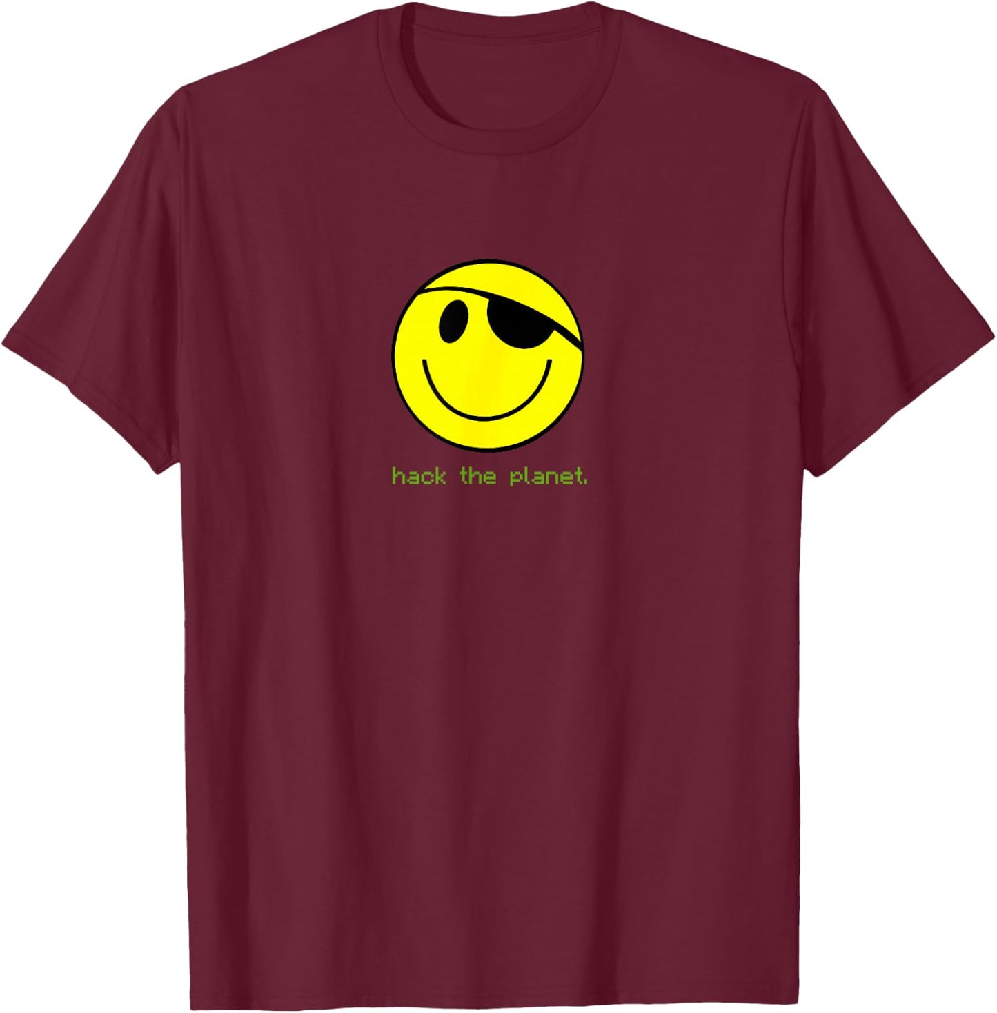 Hack The Planet T-Shirt - T-Shirt | Maroon
