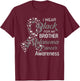 I wear Black for my Brother Melanoma Cancer Awareness T-Shirt - T-Shirt | Maroon