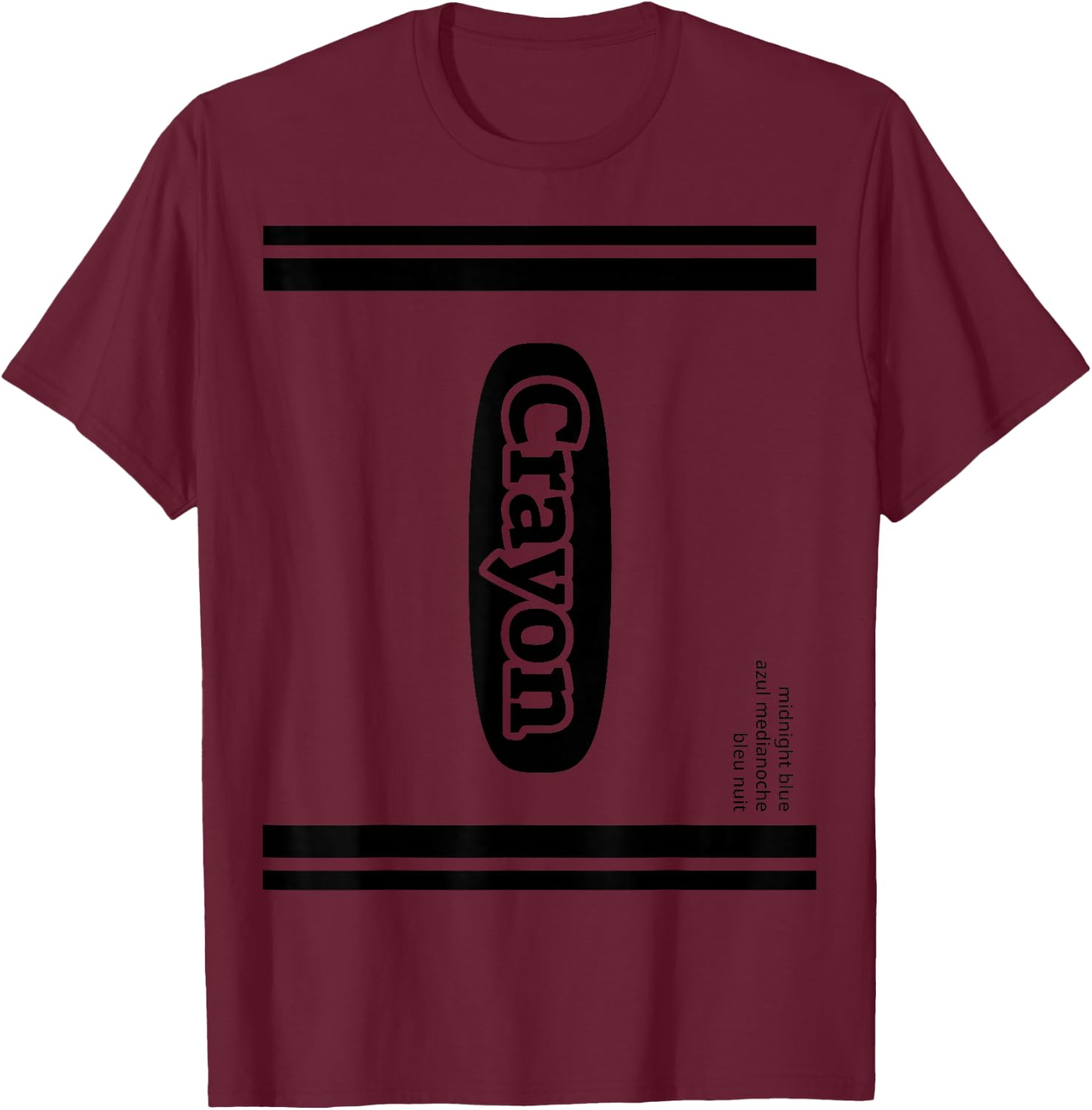 J. Walker Crayon Midnight Blue Group Costume , Small T-Shirt - T-Shirt | Maroon