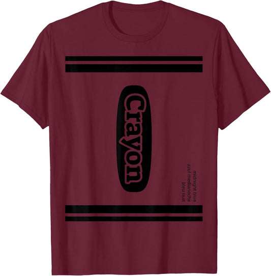 J. Walker Crayon Midnight Blue Group Costume , Small T-Shirt - T-Shirt | Maroon