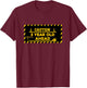 Construction 3rd Birthday kids Caution 3 year old ahead T-Shirt - T-Shirt | Maroon