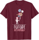 Planet Balloon Space Science Kids Gift Future Astronaut T-Shirt - T-Shirt | Maroon