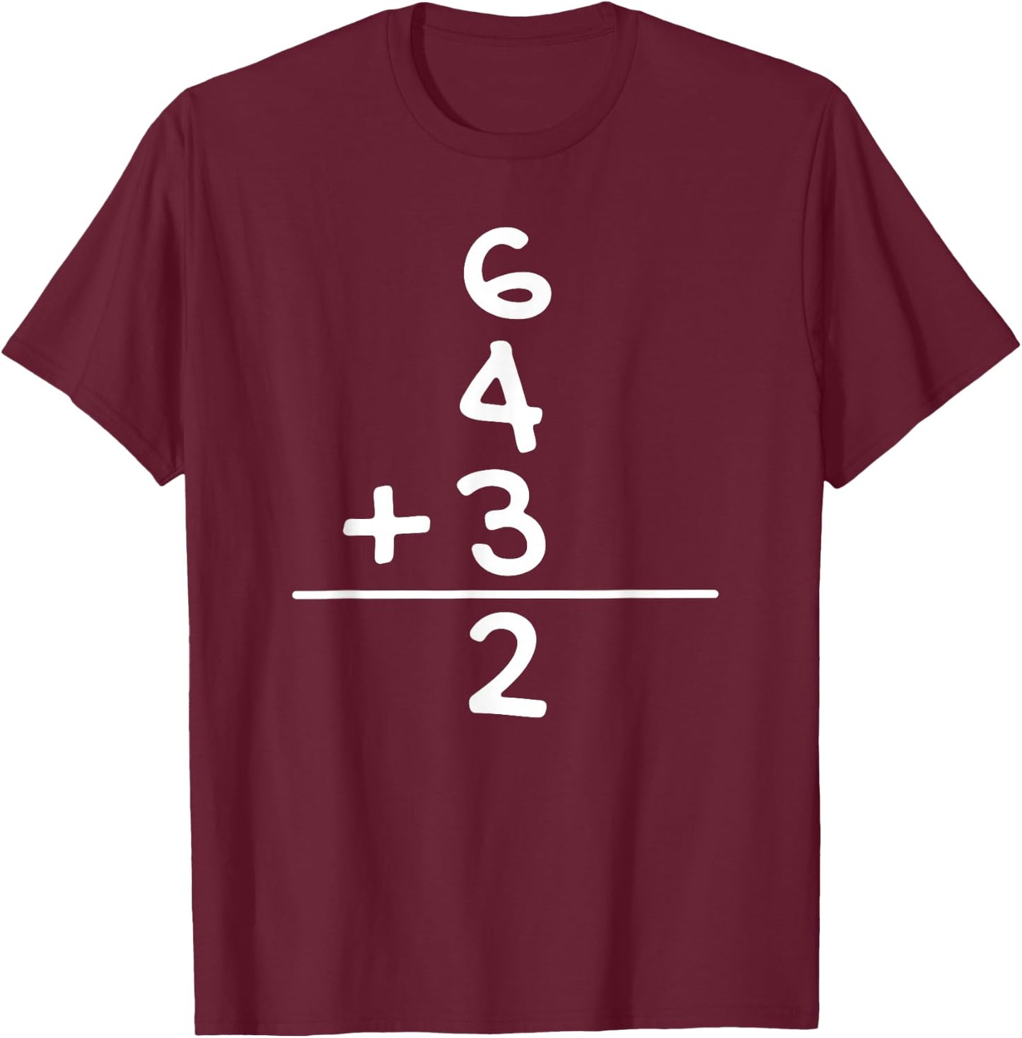Baseball 6 4 3 Double Play Turn Two Gift T-Shirt - T-Shirt | Maroon
