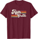 Retro Fifth Grade Teacher Back To School T-Shirt - T-Shirt | Maroon