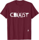 Coexist Firearms T-Shirt - T-Shirt | Maroon