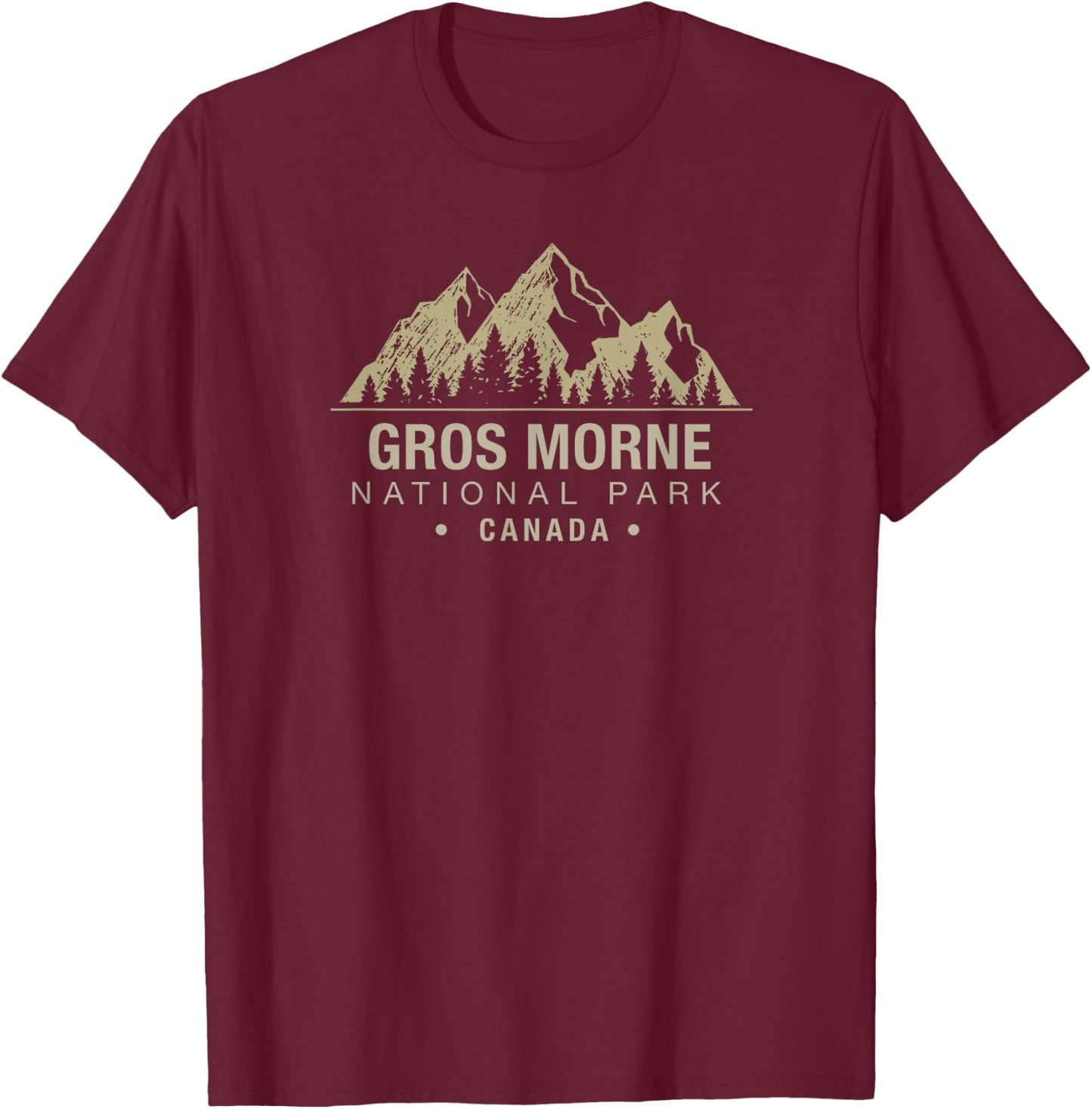 Gros Morne National Park T-Shirt - T-Shirt | Maroon