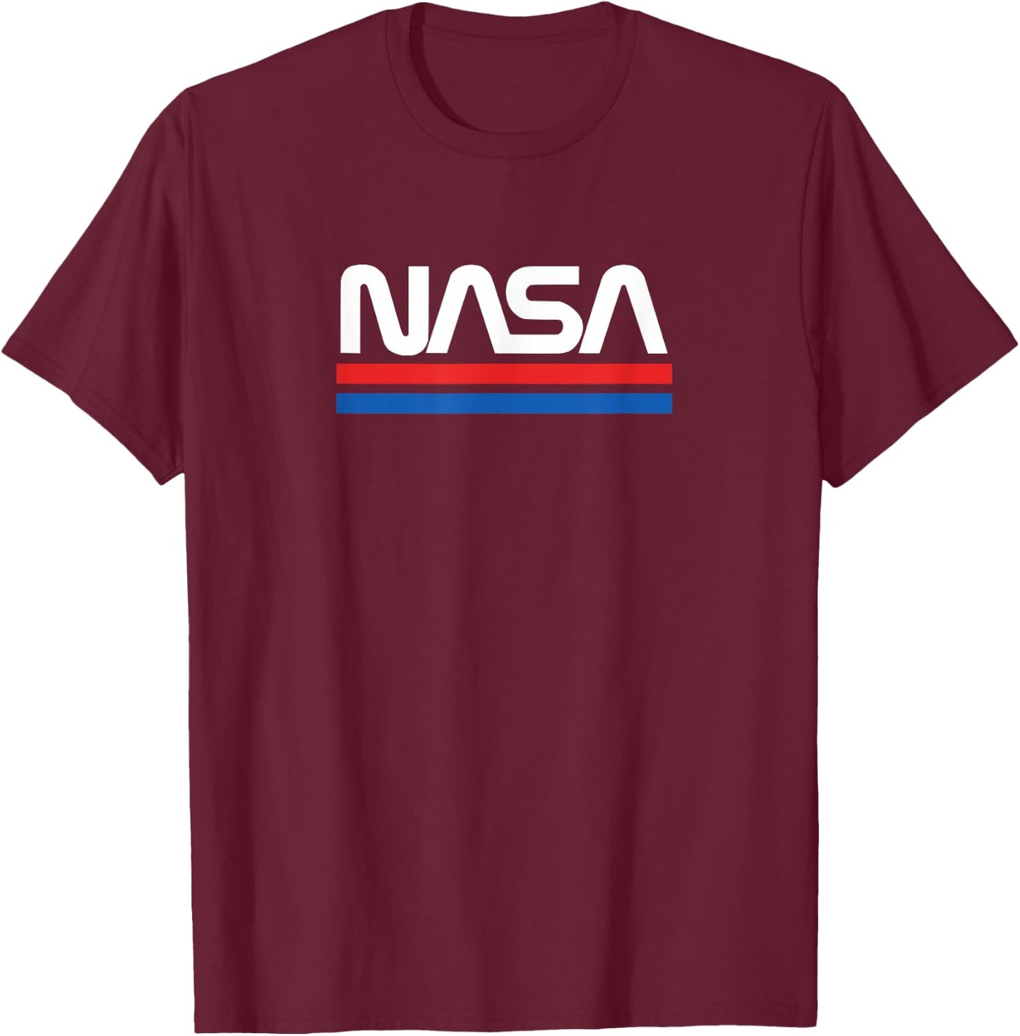 Retro NASA Logo T-Shirt - T-Shirt | Maroon