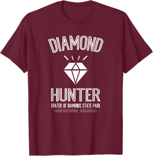 Diamond Hunter Crater Of Diamonds State Park Arkansas T-Shirt - T-Shirt | Maroon