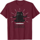 Funny Oomm Yoga Poses Cat Buddha Flower Symbol Men Women T-Shirt - T-Shirt | Maroon