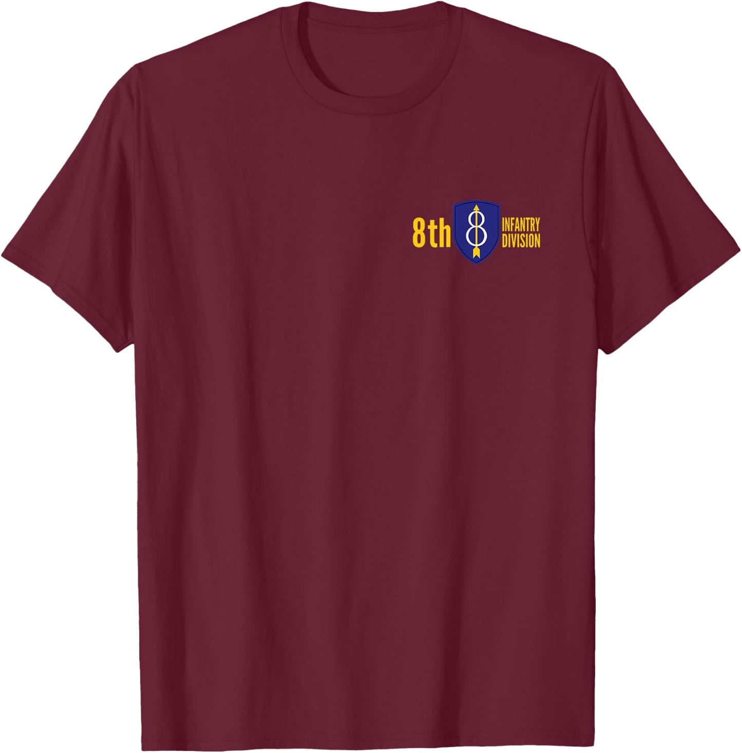 8th Infantry Division United States Army Pathfinder T-Shirt - T-Shirt | Maroon