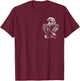 Cool Eagle in Flight and Proud Pose Portrait on Chest T-Shirt - T-Shirt | Maroon