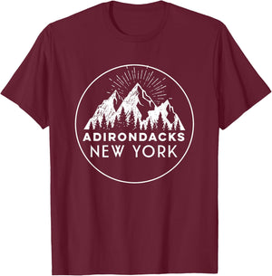 Adirondacks Women | Adirondacks New York Gift T-Shirt - T-Shirt | Maroon