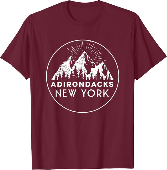 Adirondacks Women | Adirondacks New York Gift T-Shirt - T-Shirt | Maroon