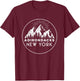 Adirondacks Women | Adirondacks New York Gift T-Shirt - T-Shirt | Maroon