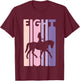 8th Birthday Gift Horse Rider Fan 8 Years Girls T-Shirt - T-Shirt | Maroon