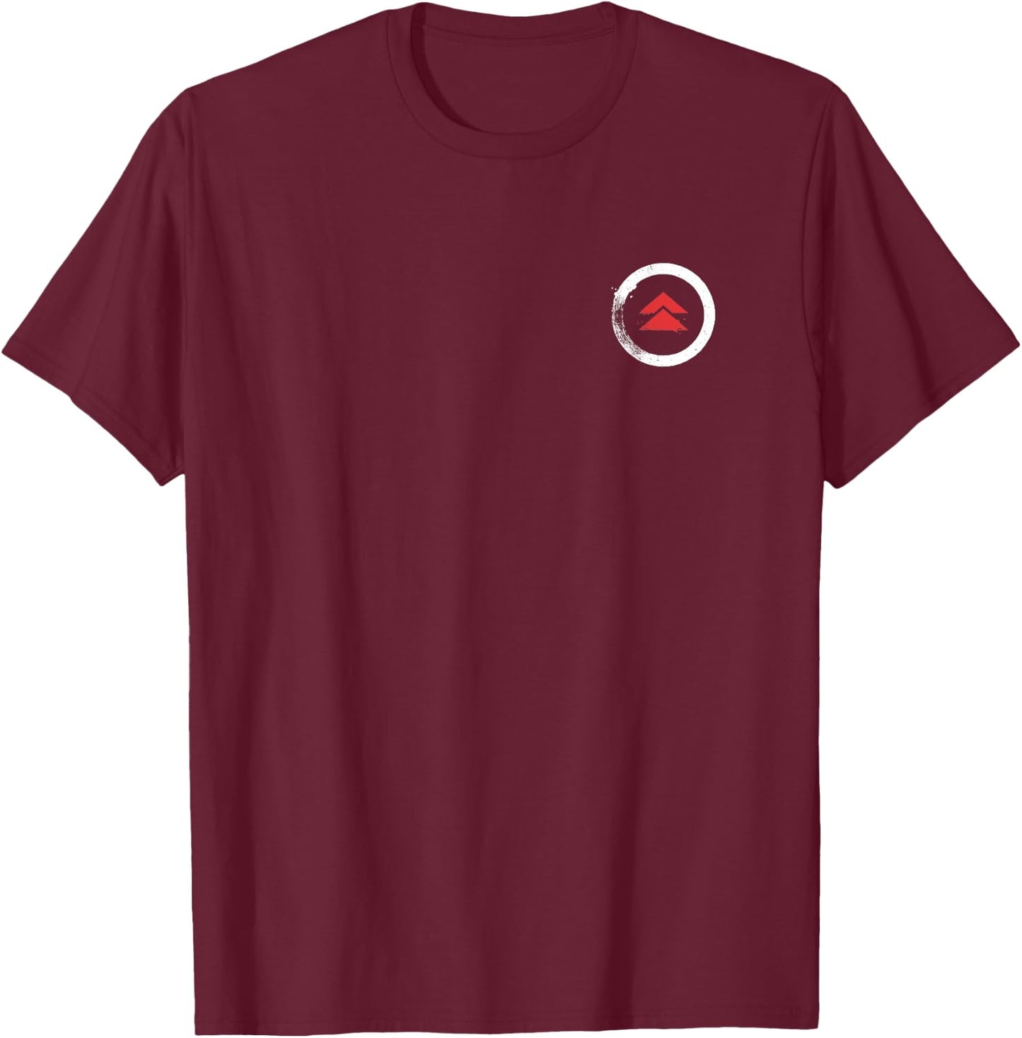 Ghost of Tsushima Front and Back Kanji and Logo Video Game T-Shirt - T-Shirt | Maroon