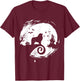 Great Pyrenees Halloween Costume Moon Silhouette Horror T-Shirt - T-Shirt | Maroon