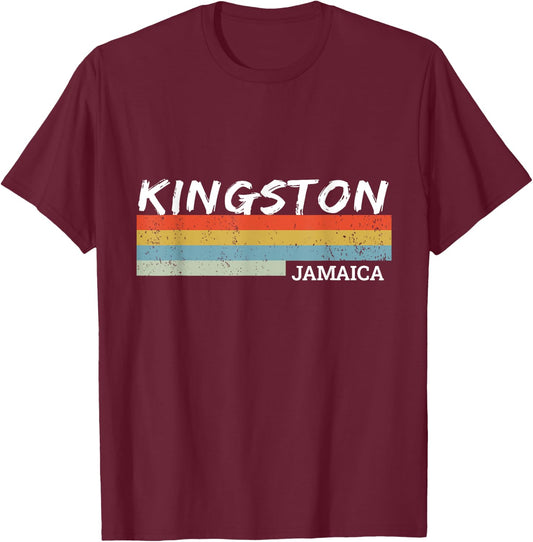 Kingston, Jamaica T-Shirt - T-Shirt | Maroon