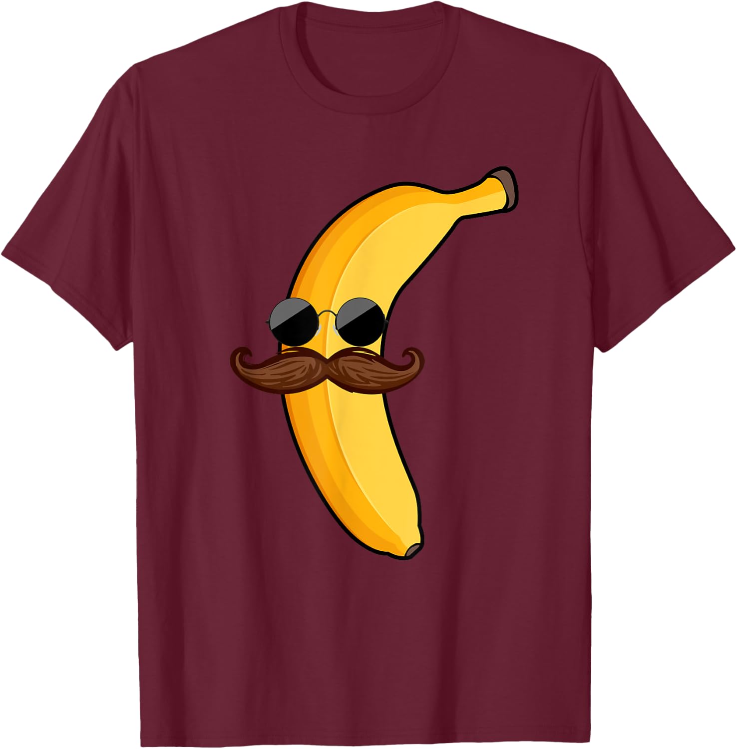 Cool Banana Design Boys Tropical Fruit Banana Lover T-Shirt - T-Shirt | Maroon