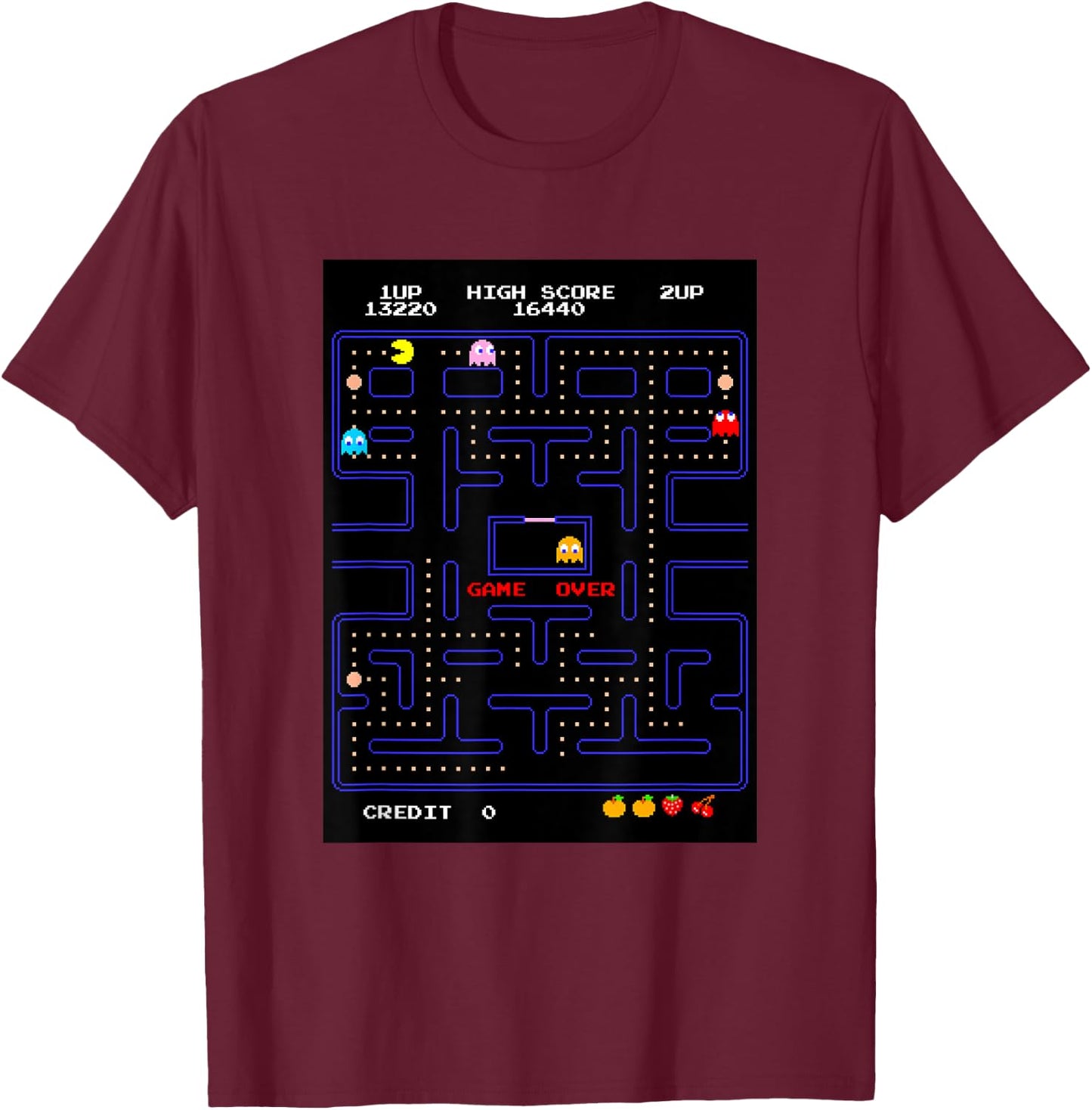 PAC-Man T-Shirt - T-Shirt | Maroon