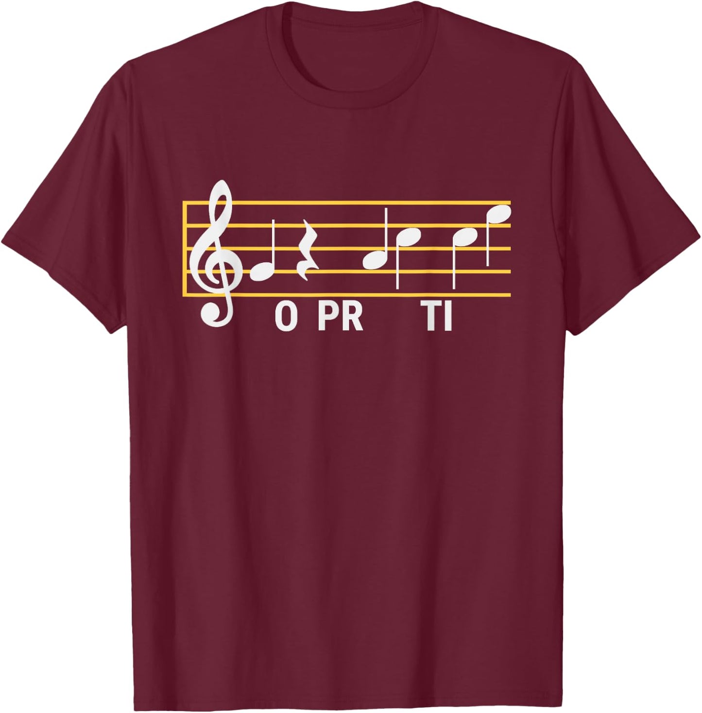 Go Practice Funny Music Theory Class Jokes Composer Score T-Shirt - T-Shirt | Maroon