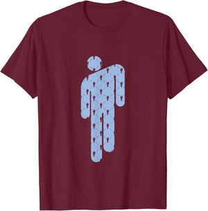 Billie Eilish Official Blohsh Blue T-Shirt - T-Shirt | Maroon