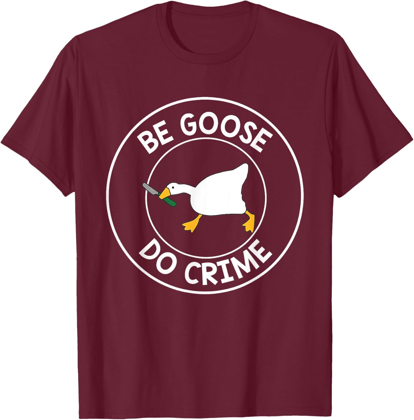 Love Goose Gamers Untitled Outfits Funny B-day Party For Fan T-Shirt - T-Shirt | Maroon