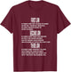 Three Laws of Robotics Nerd Geek Sci-Fi AI T-Shirt - T-Shirt | Maroon