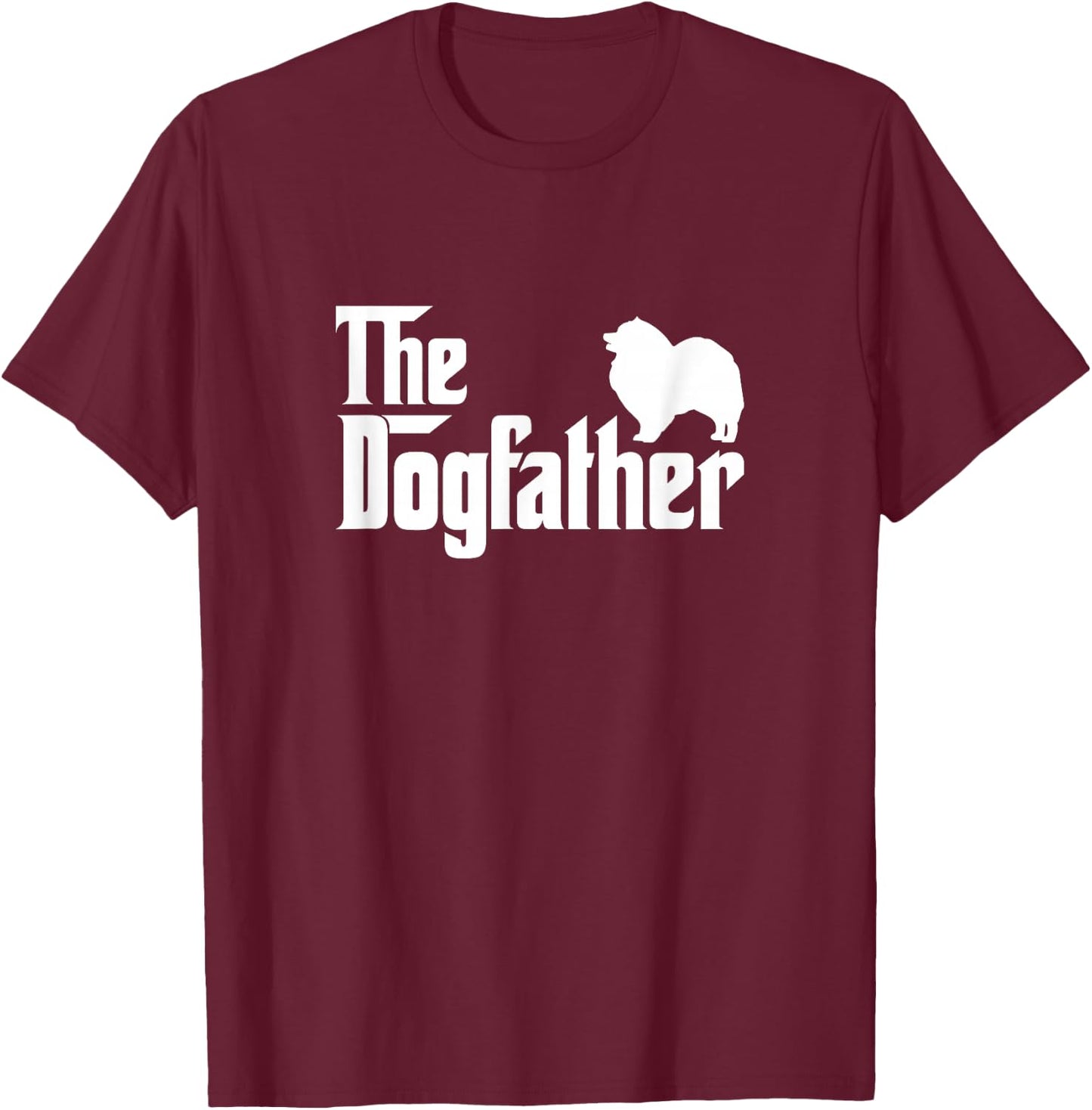 Keeshonden Lover Gift DogFather T-Shirt - T-Shirt | Maroon