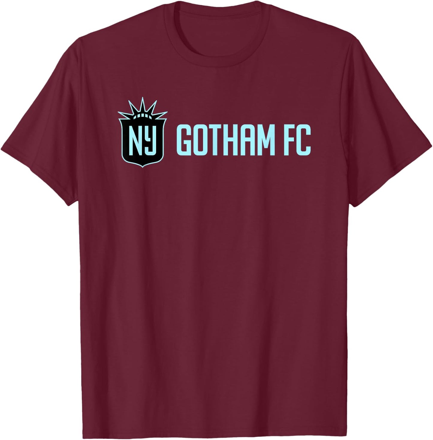 NWSL Gotham FC Wordmark T-Shirt - T-Shirt | Maroon