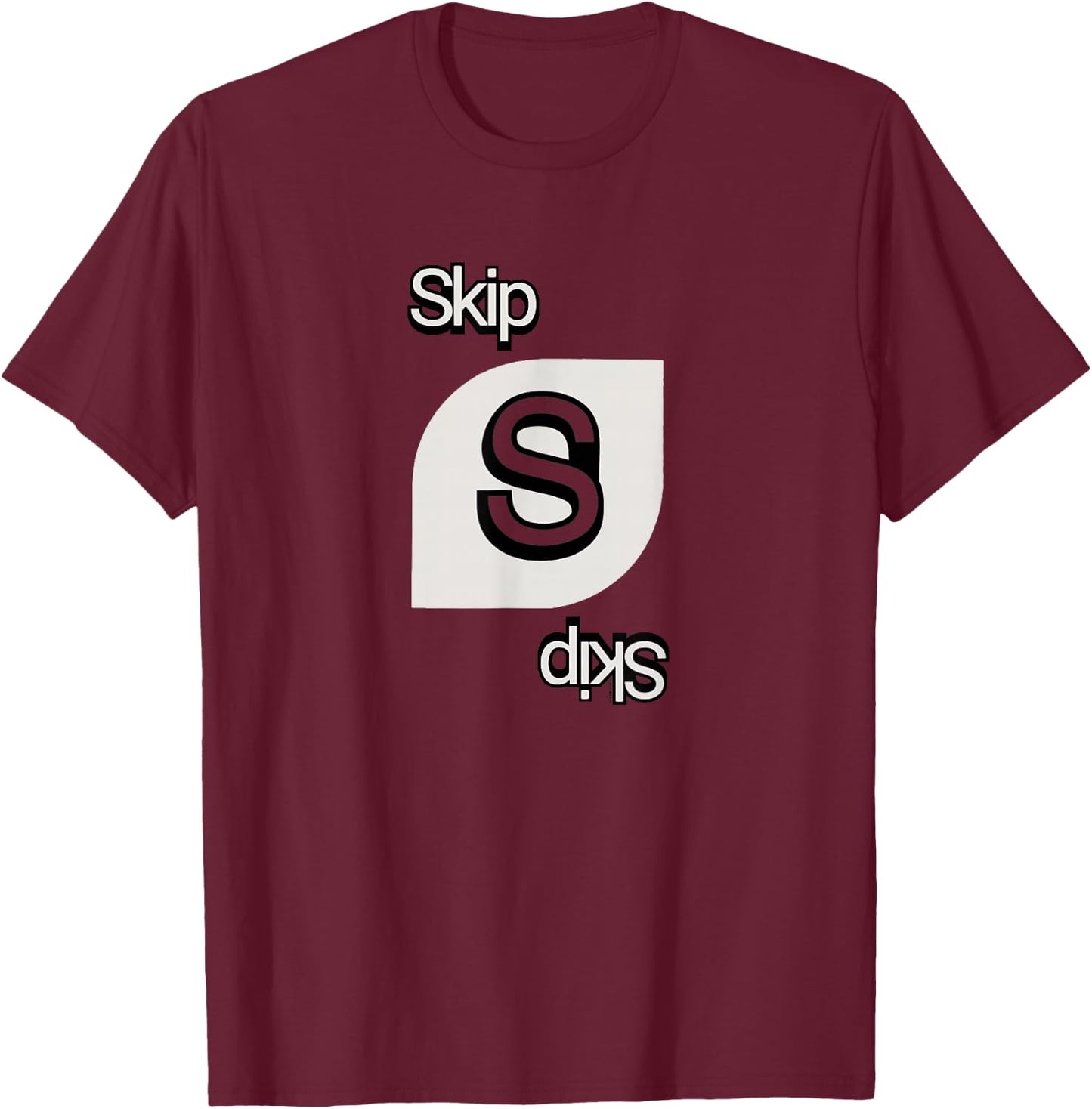 UNO - Skip Card T-Shirt - T-Shirt | Maroon