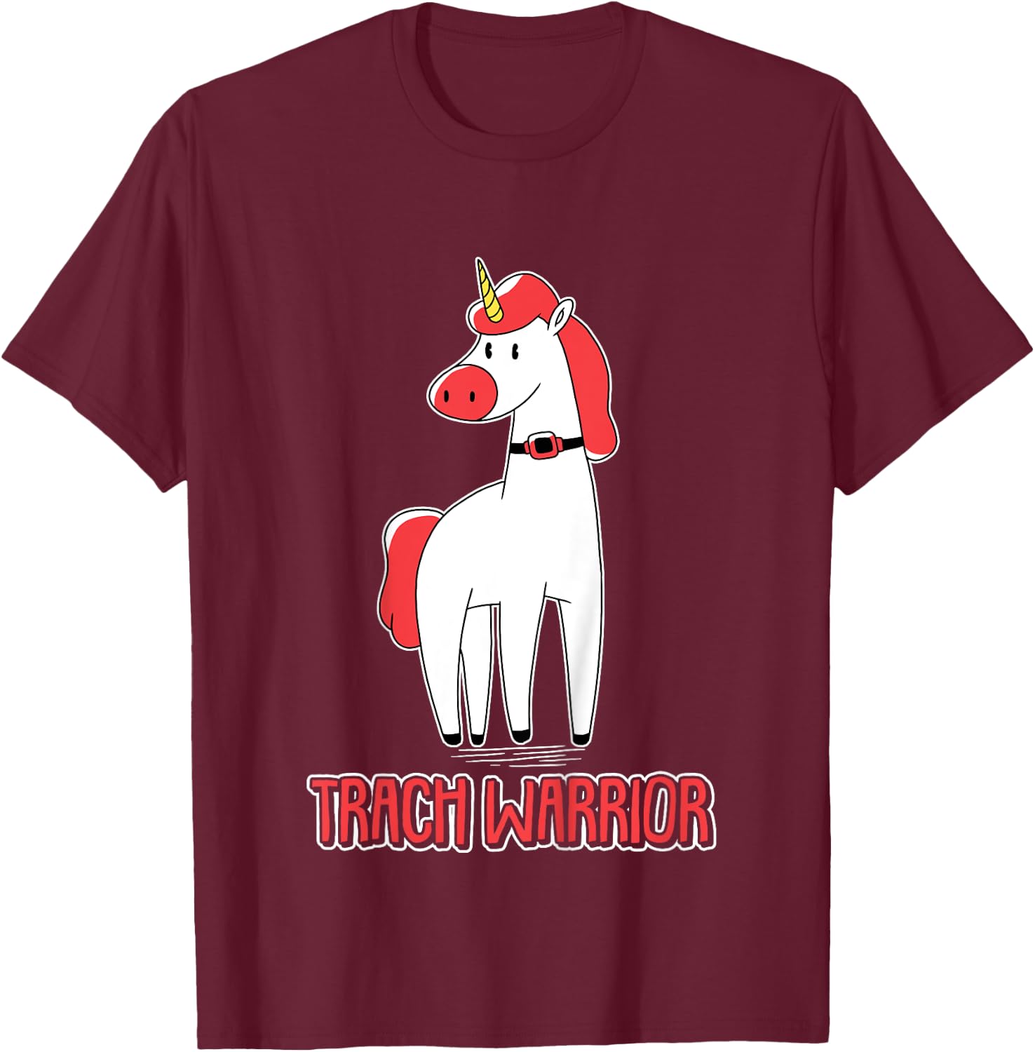Trach Warrior Tracheostomy Awareness T-Shirt - T-Shirt | Maroon