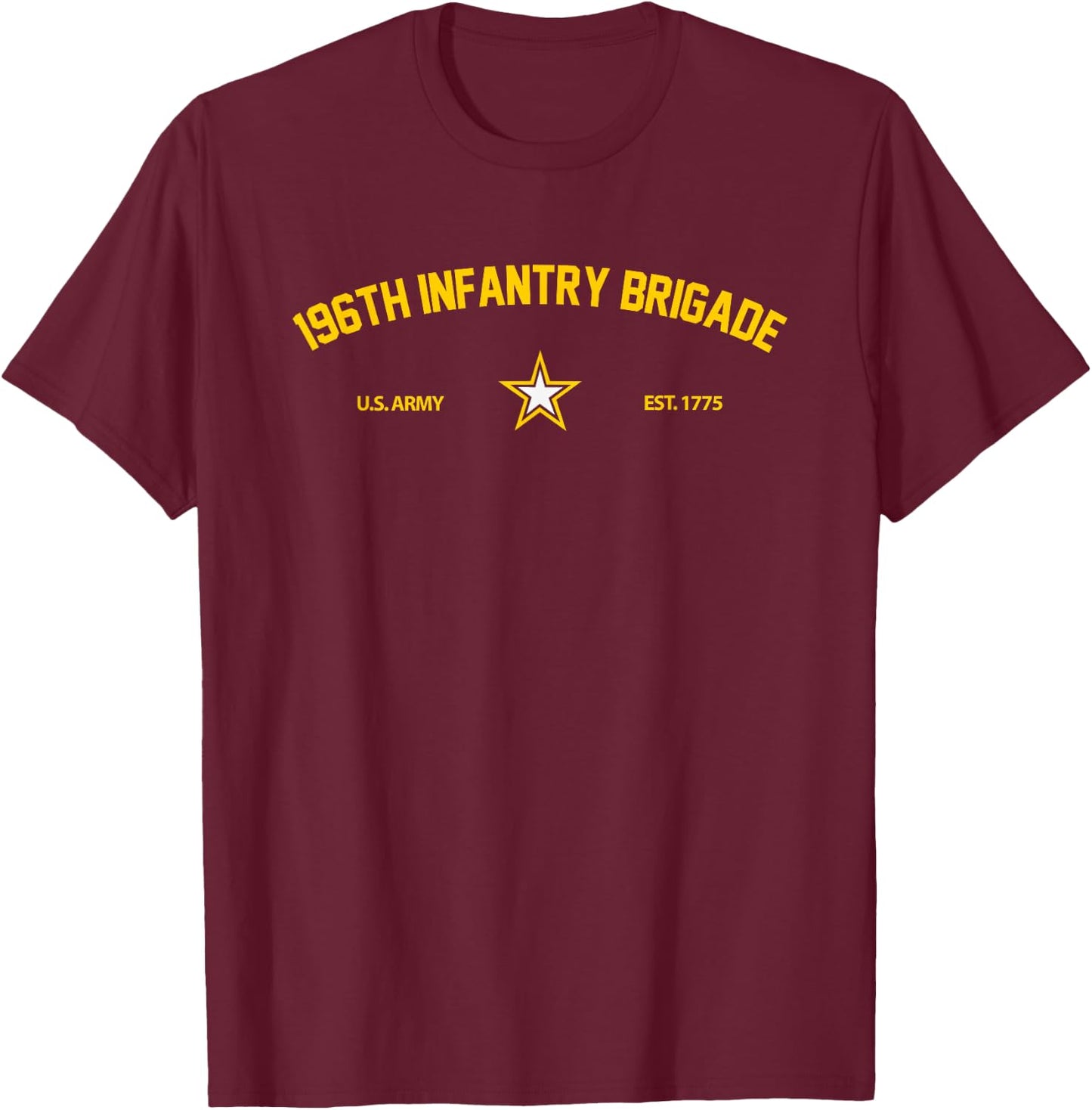 US Army 196th Infantry Brigade T-Shirt - T-Shirt | Maroon