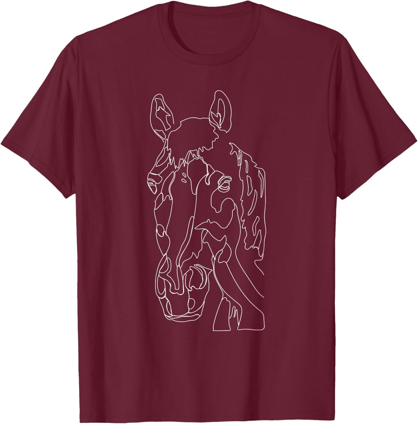 Equestrian Gifts Horse Horse Back Riding Horse Lover T-Shirt - T-Shirt | Maroon
