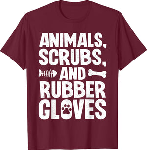 Cool Veterinary Medicine Art For Veterinarian Assistant Vet T-Shirt - T-Shirt | Maroon