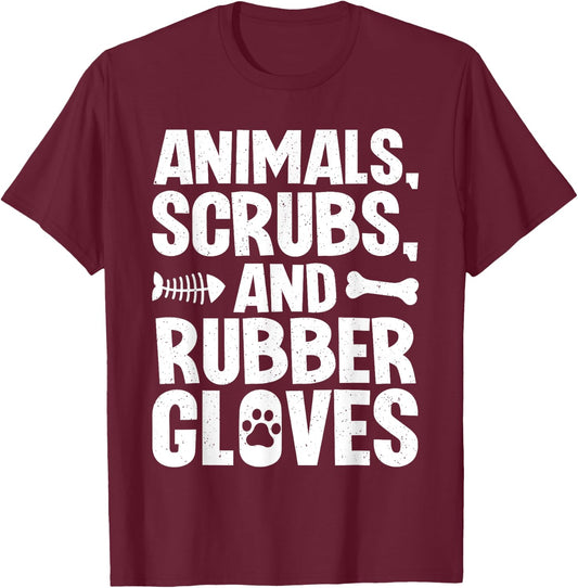 Cool Veterinary Medicine Art For Veterinarian Assistant Vet T-Shirt - T-Shirt | Maroon