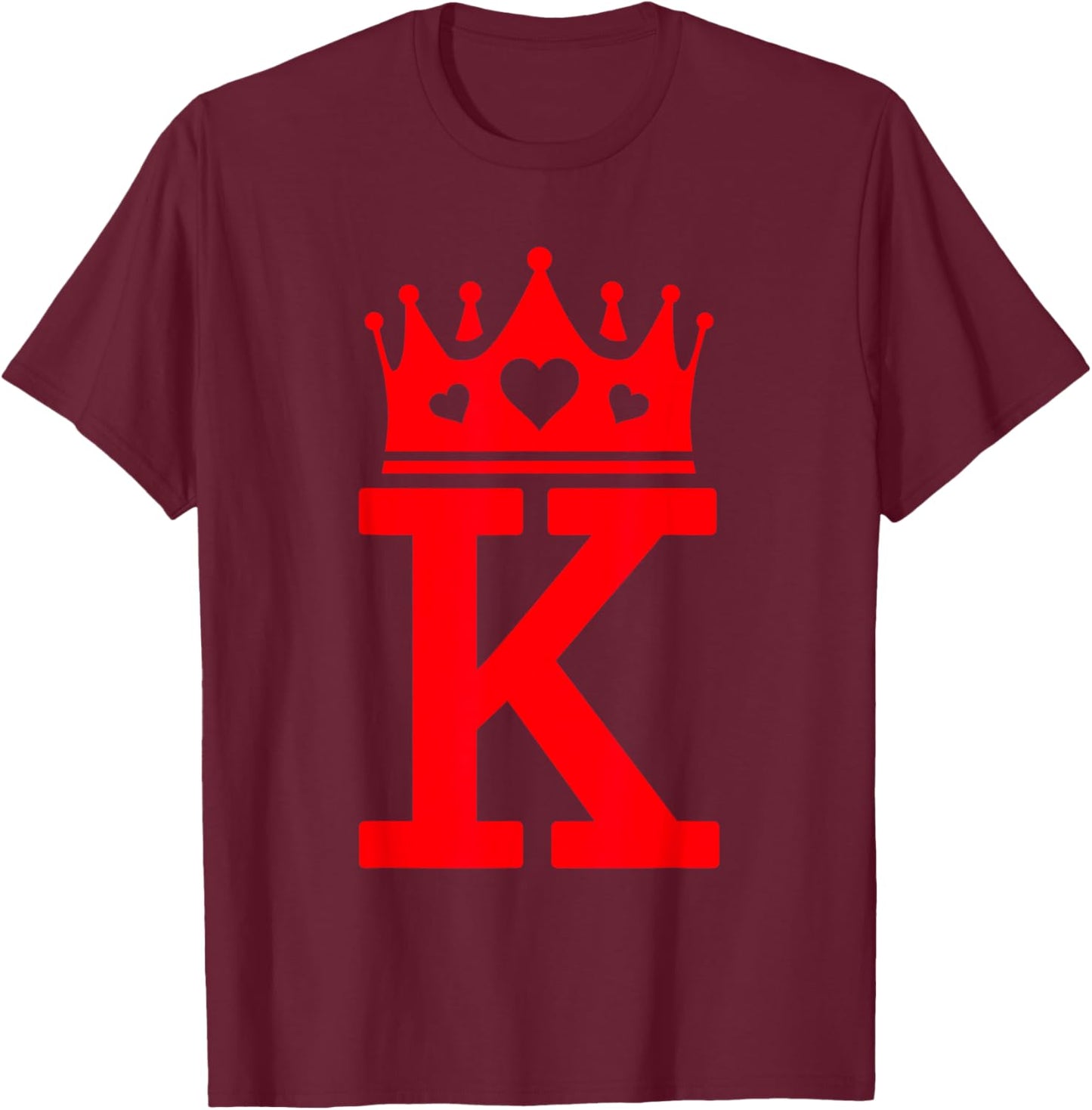 King Hearts Valentines - Halloween King of Hearts Costume T-Shirt - T-Shirt | Maroon